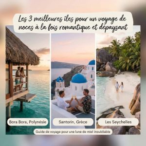 Les 3 meilleures iles pour un voyage de noces à la fois romantique et dépaysant